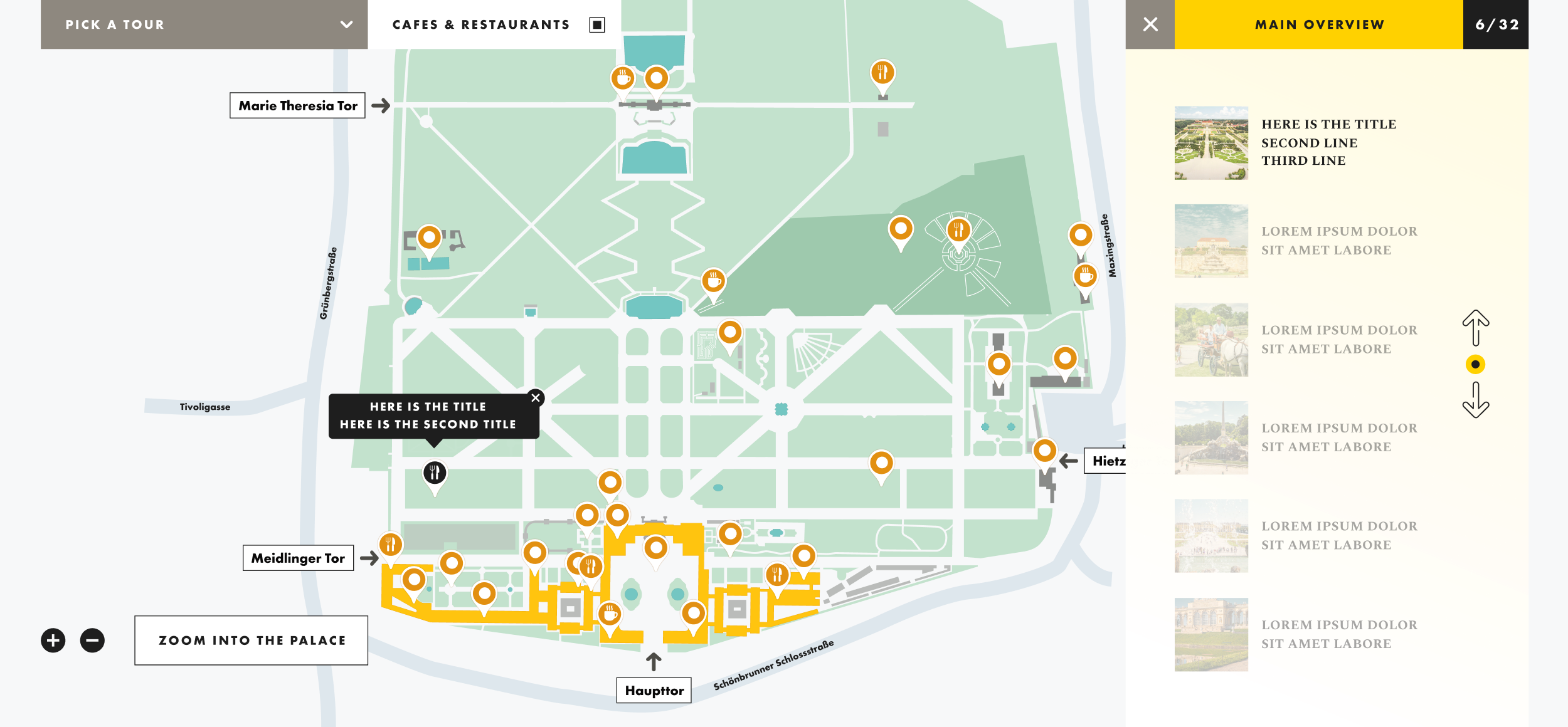 Schloss Schönbrunn Interactive Map Desktop