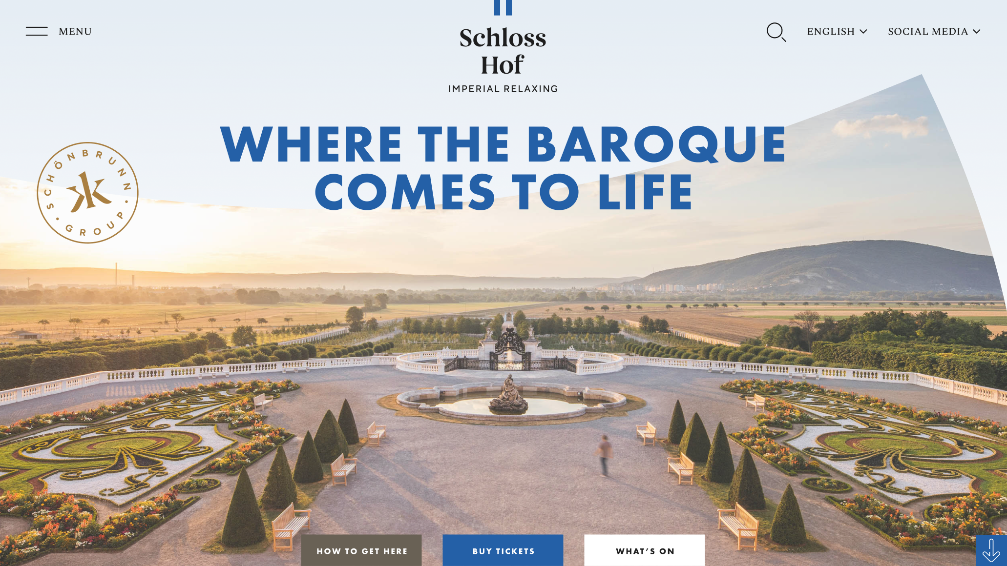 Schloss Hof Startpage Viewport